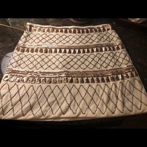 Love marks sequin skirt